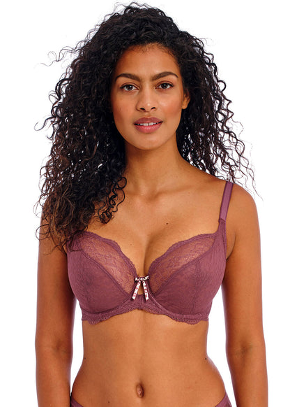 Fancies Plunge Lace Bra In Iced Mocha - Freya