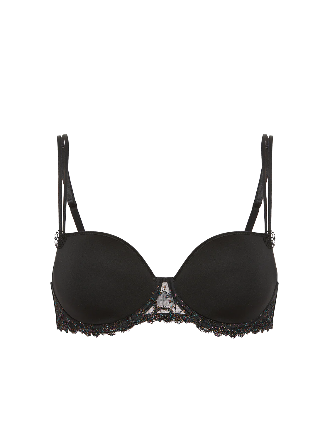 Delice Squared Neckline Spacer Bra In Noir Gem - Simone Perele