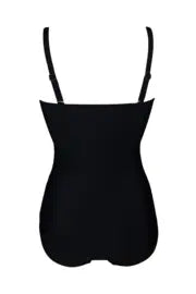 Santa Monica Strapless Control Swimsuit In Black - Pour Moi