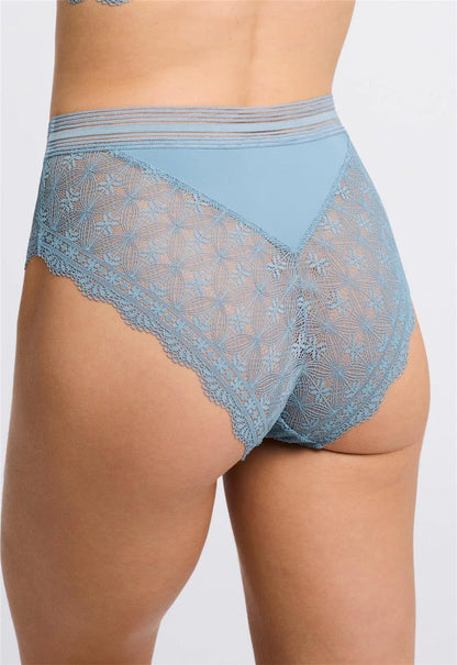 Salt Spring High Waist Brief In Sea Salt - Montelle