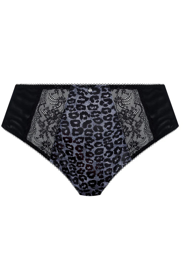 Morgan High Leg Brief In Snow Leopard - Elomi