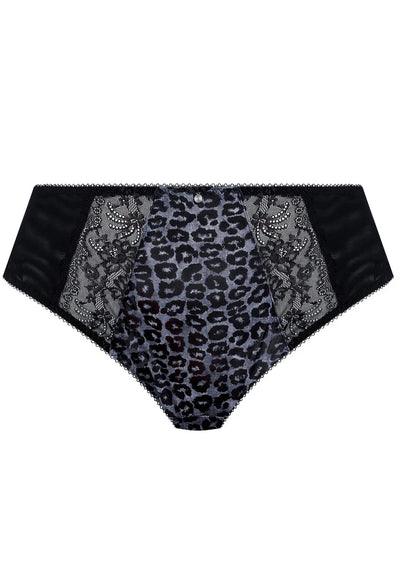 Morgan High Leg Brief In Snow Leopard - Elomi