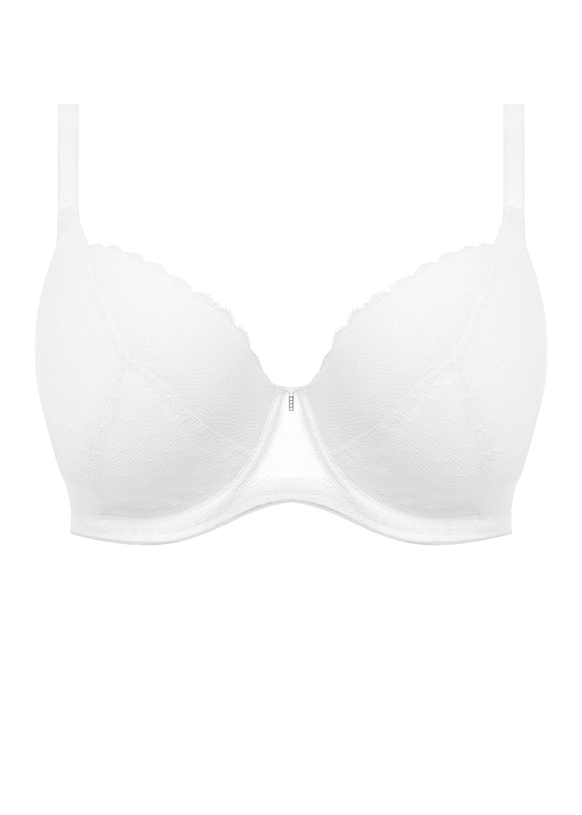 Signature Padded Plunge Bra In White - Freya