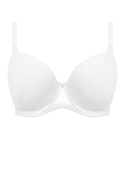 Signature Padded Plunge Bra In White - Freya