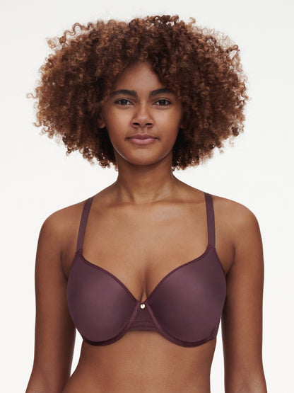 C Jolie Memory Form T-Shirt Bra In Aubergine - Chantelle