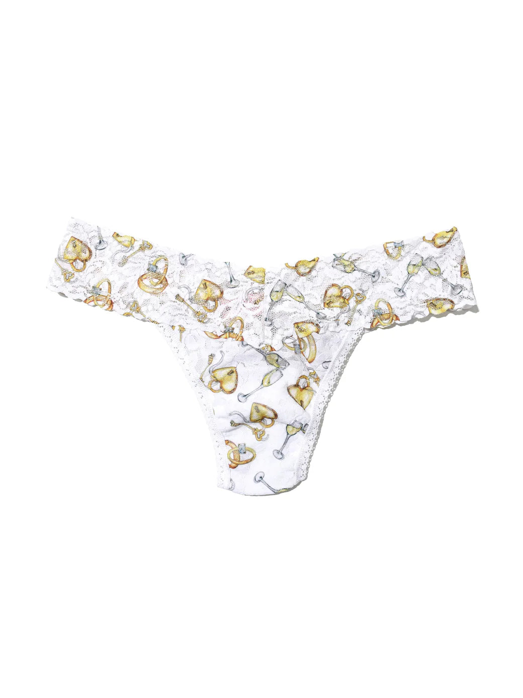 Low Rise Signature Lace Thong In Forever Gold - Hanky Panky