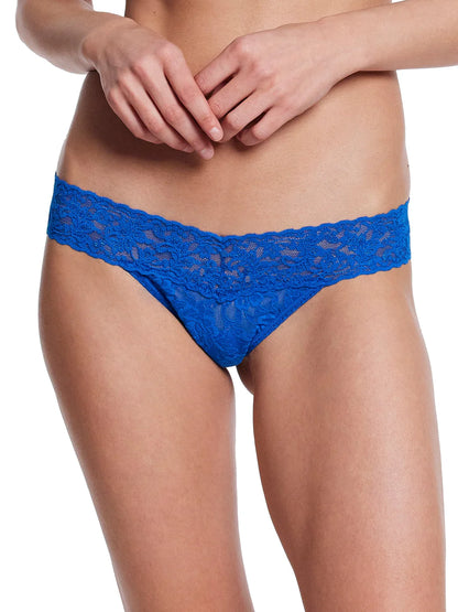 Low Rise Signature Lace Thong In Deep Dive - Hanky Panky