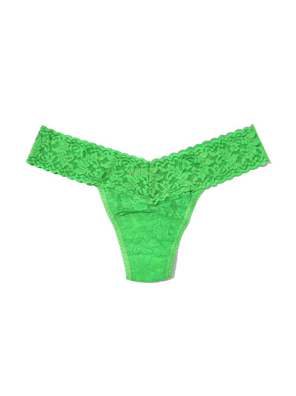 Low Rise Signature Lace Thong In Four Leaf Clover - Hanky Panky