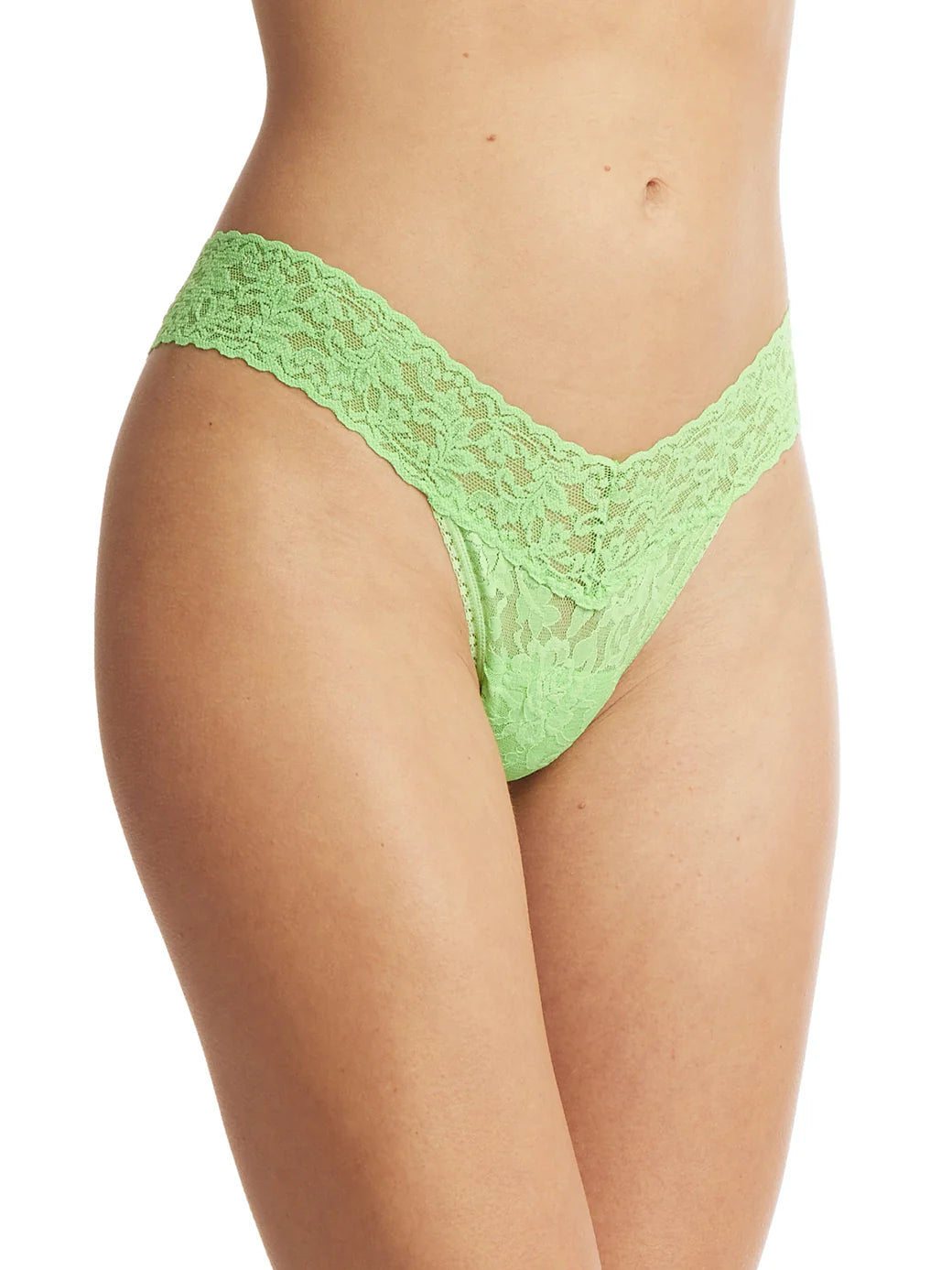 Low Rise Signature Lace Thong In Kiwi Punch - Hanky Panky