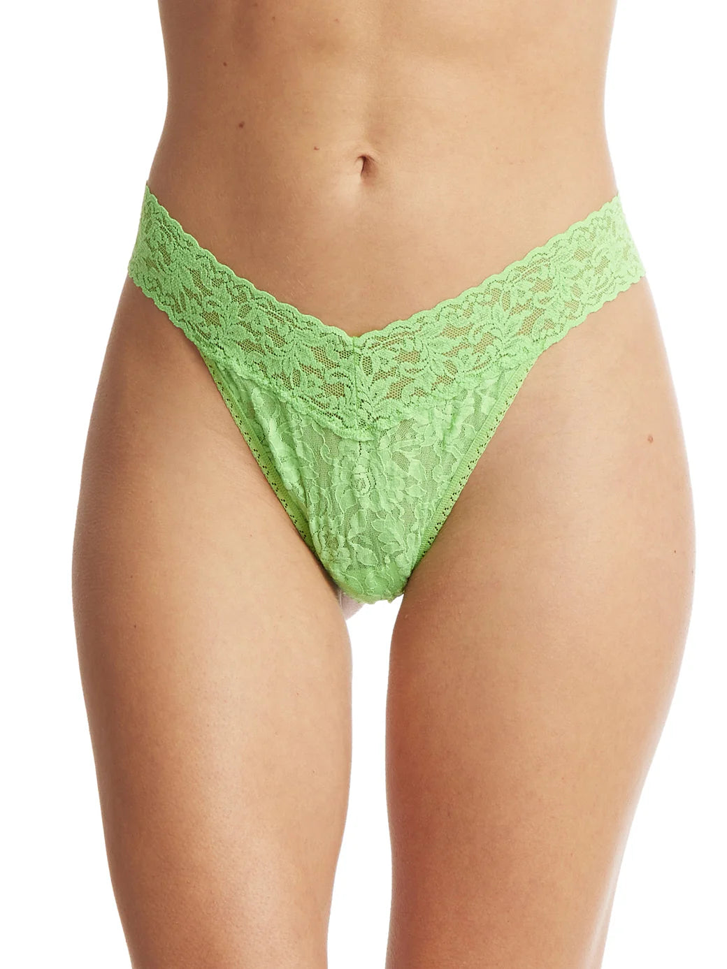 Original Rise Signature Lace Thong In Kiwi Punch - Hanky Panky