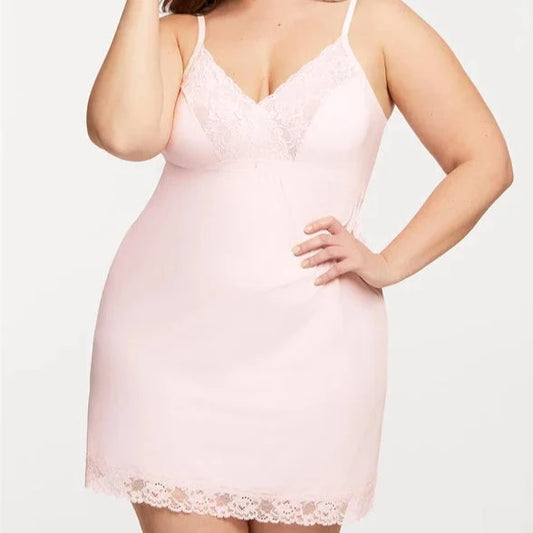 Bust Support Chemise In Blush - Montelle