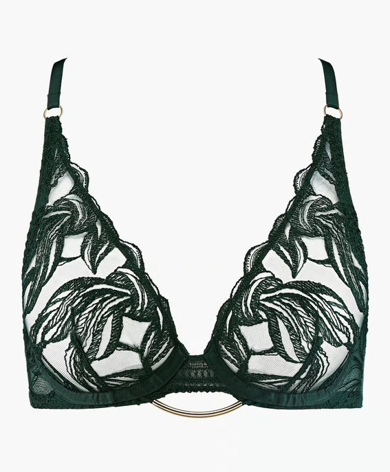 Into The Groove Triangle Bra In Forest - Aubade