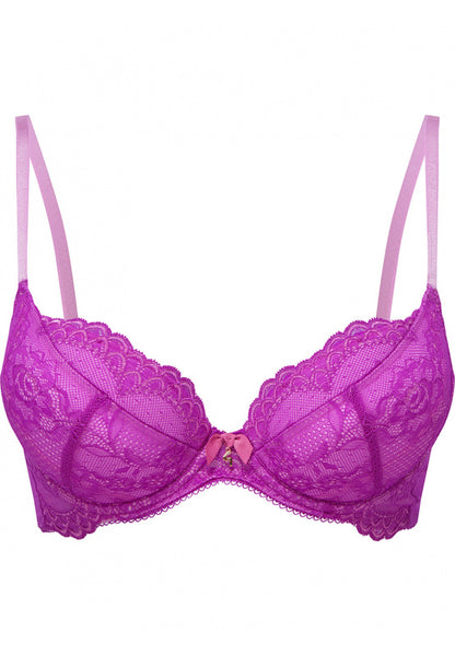 Superboost Lace Padded Plunge Bra In Orchid - Gossard