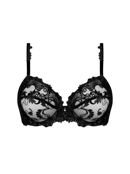 Dressing Floral Full Cup Bra In Black - Lise Charmel