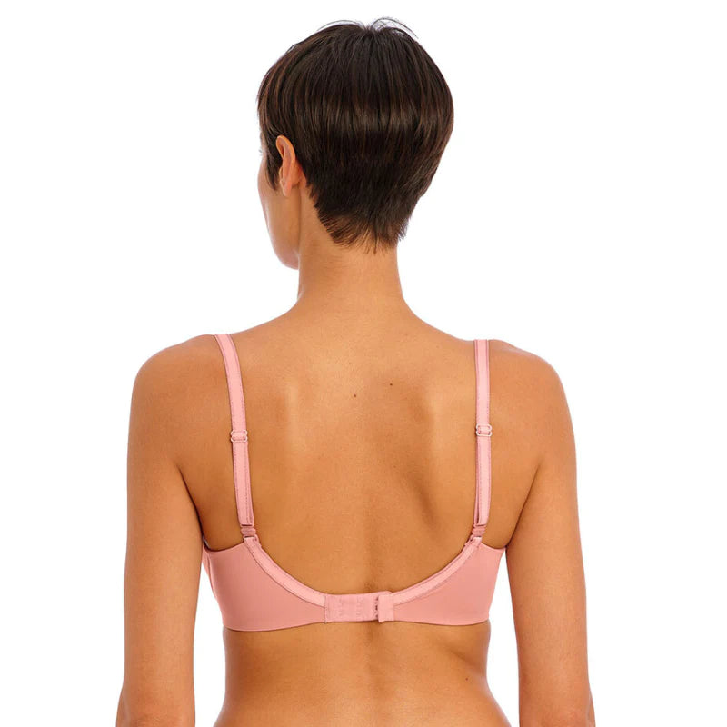 Undetected Molded Plunge T-Shirt Bra In Ash Rose - Freya