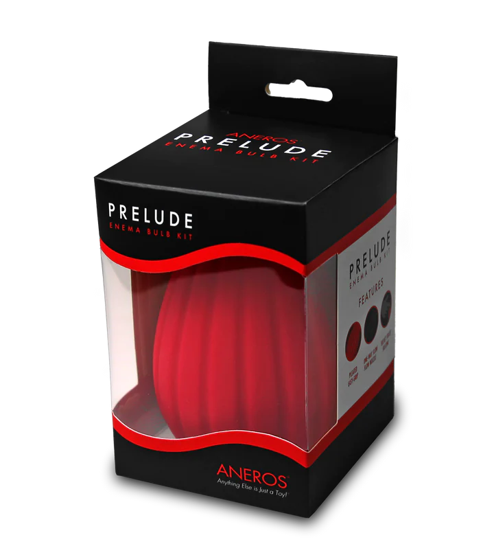 Prelude Enema Bulb Kit in Red