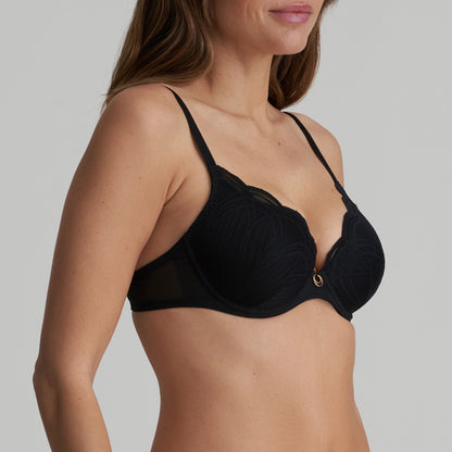 Cathia Padded Heartshape Bra In Black - Marie Jo