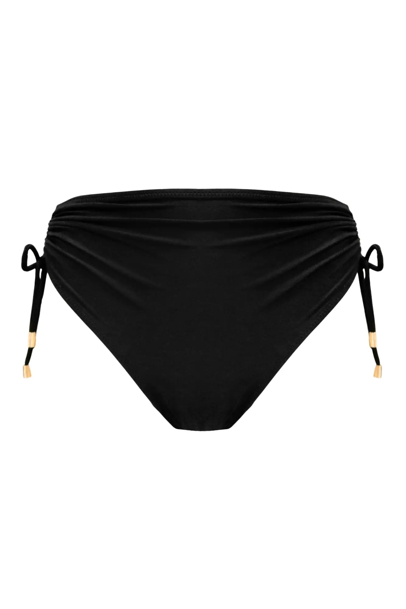 Santa Cruz - Bas de bikini échancré réglable sur les côtés - Noir - Pour Moi 