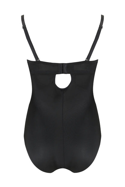 Definitions Strapless Shaping Body In Black - Pour Moi