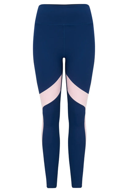 Energy Logo Elastic Legging In Navy & Pink - Pour Moi