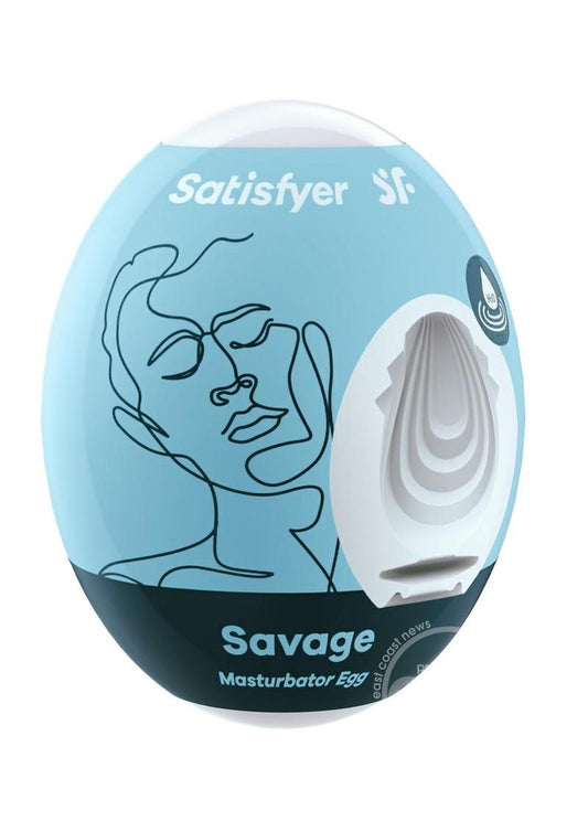 Masturbator Egg Savage In Blue - Satisfyer