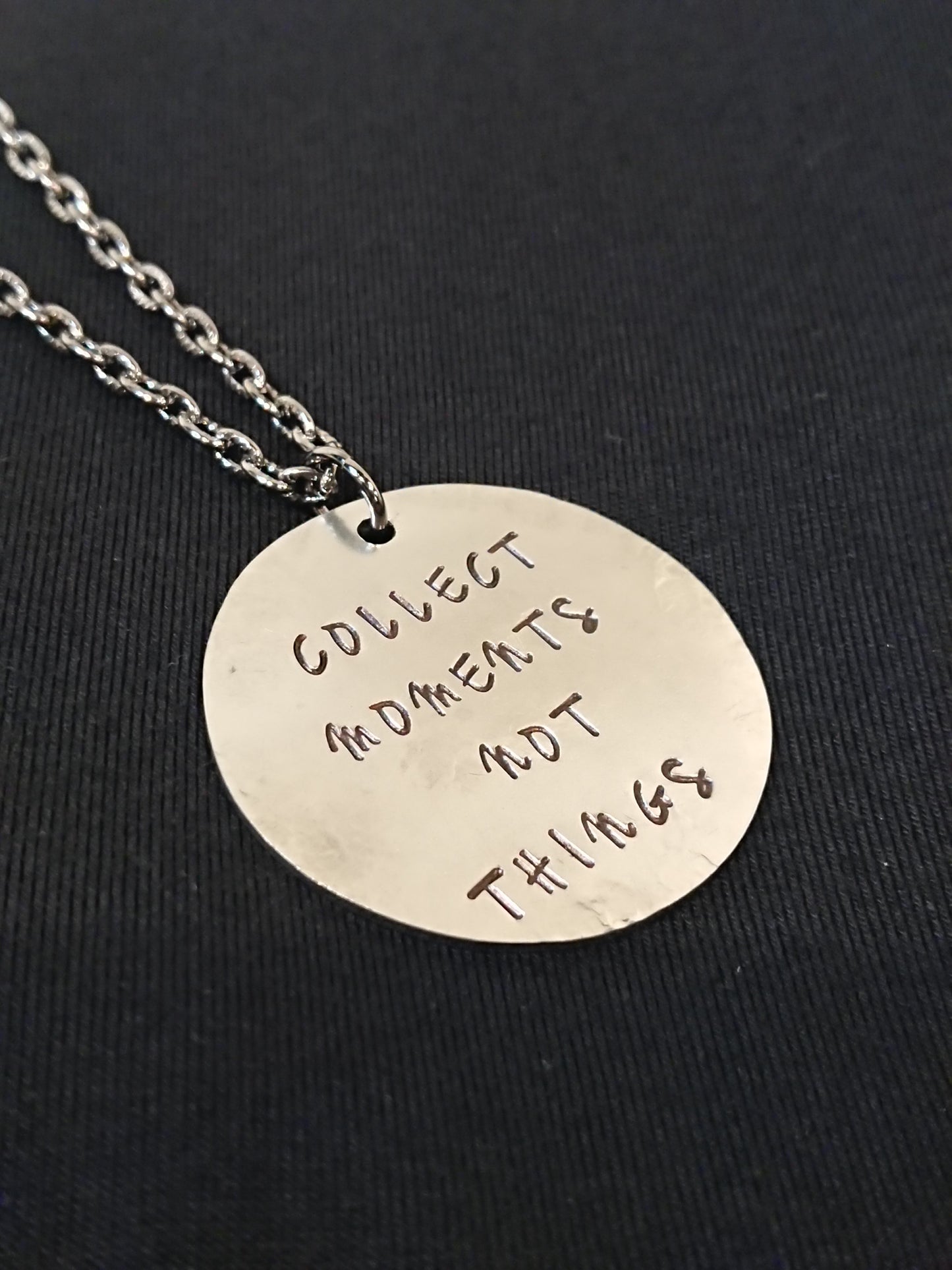 Ninestyles - Collect Moments Not Things Necklace (Circle)