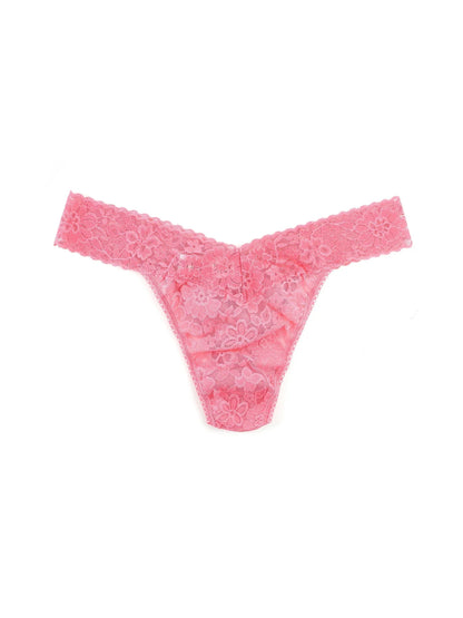 Hanky Panky - Daily Lace Original Rise Thong In Dahlia