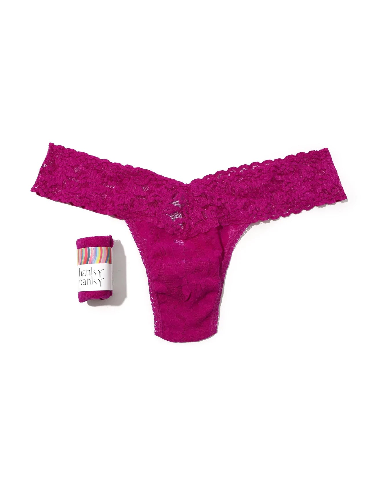 Hanky Panky - Petite Low Rise Thong In Countess Pink