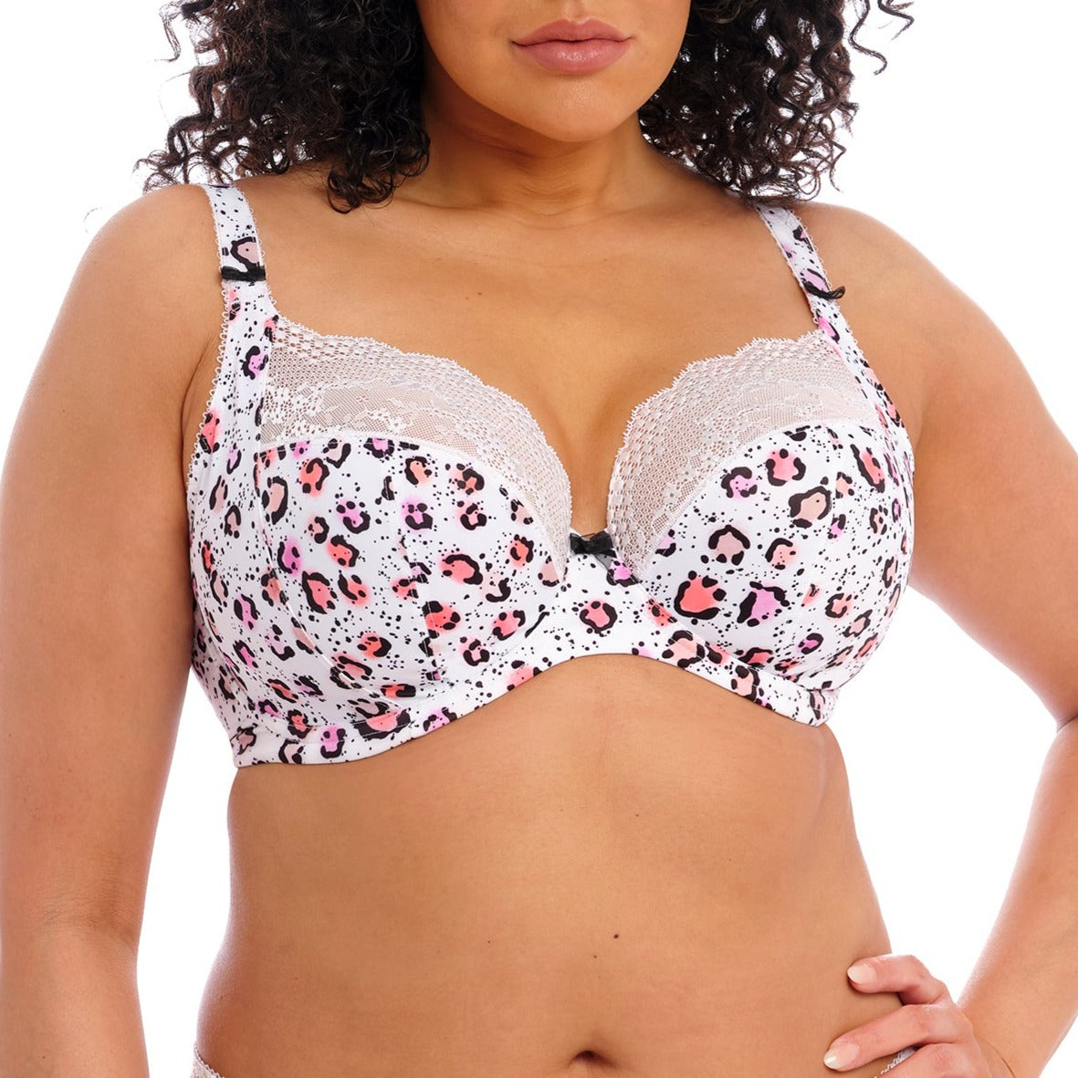 Lucie Underwired Plunge Bra In Rumble - Elomi