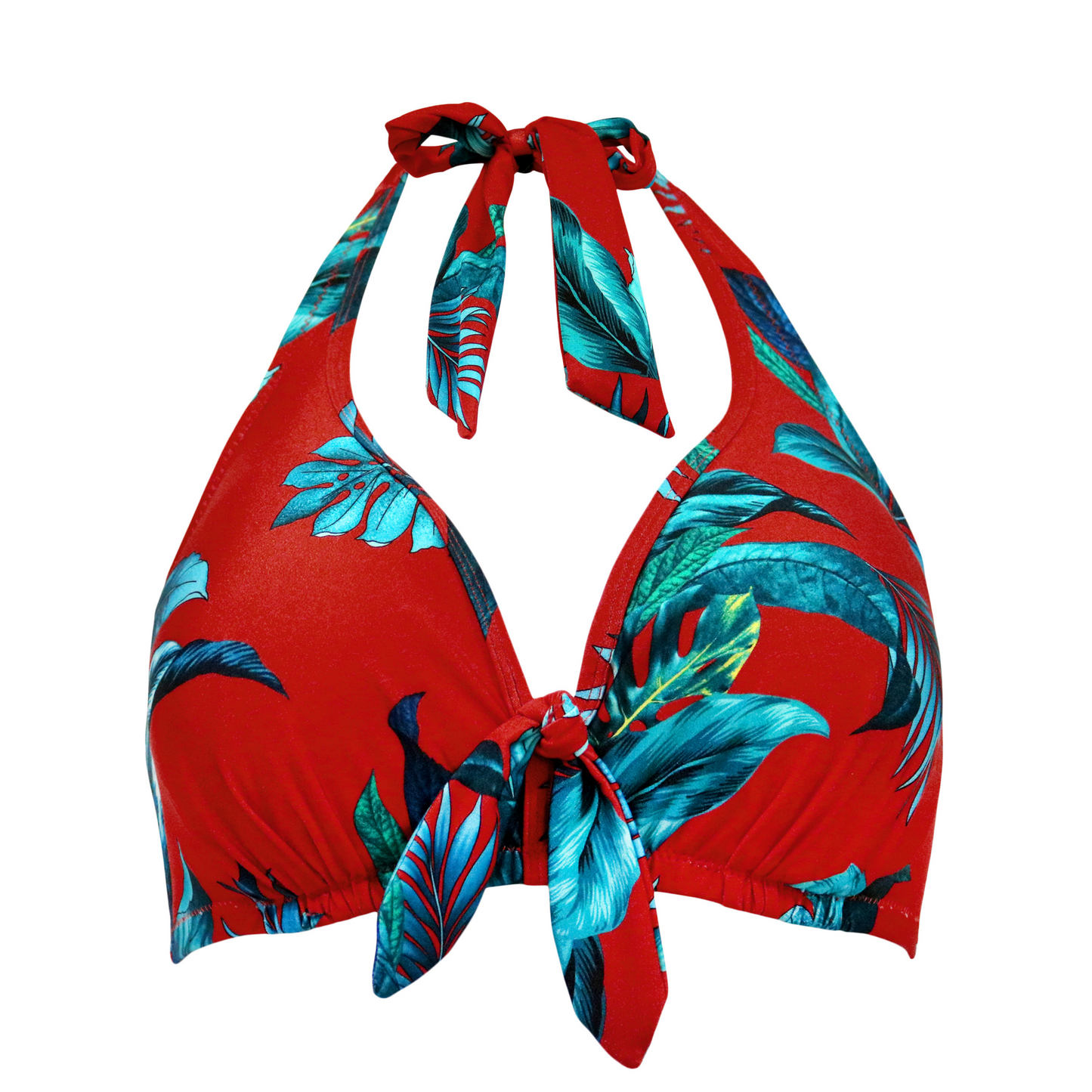 Paradiso Triangle Hidden Underwired Bikini Top In Red - Pour Moi