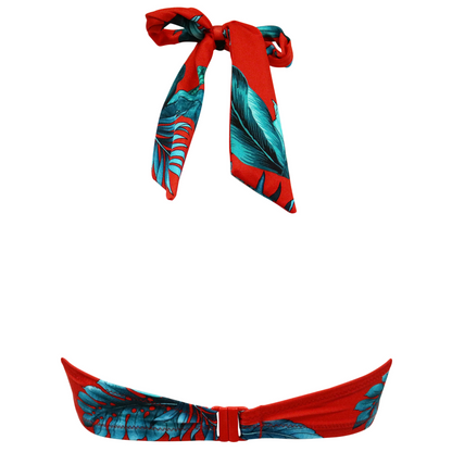 Paradiso Triangle Hidden Underwired Bikini Top In Red - Pour Moi