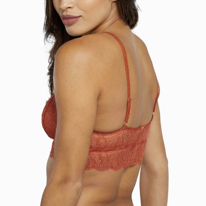 Ariana Everyday Lace Bralette In Rust - Wolf & Whistle