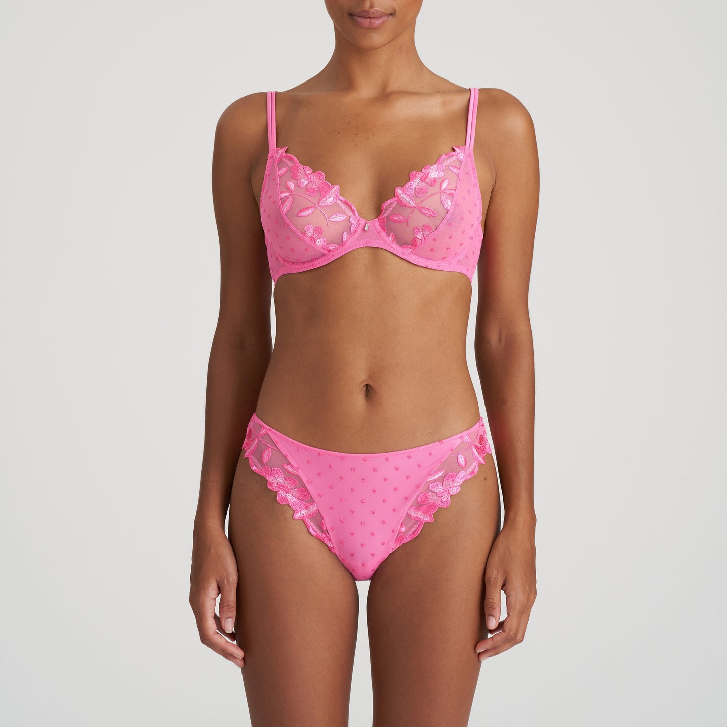 Agnes Plunge Bra In Paradise Pink - Marie Jo
