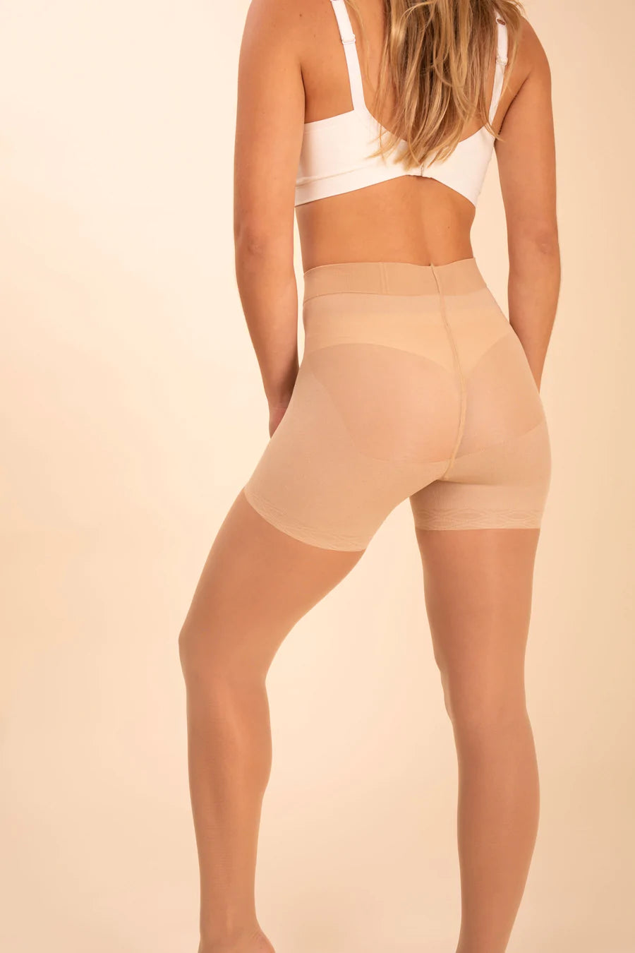 Sheer Contour Tights In Ivory - Threads